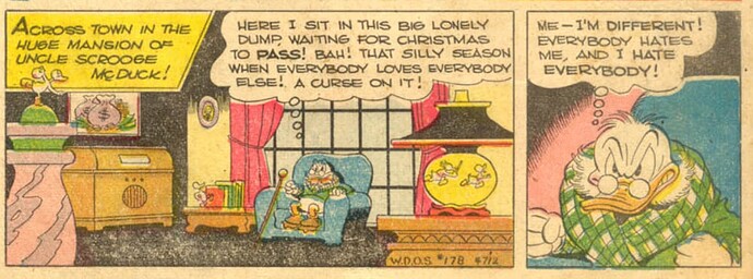 Scrooge Xmas on Bear Mountain Four Color  178
