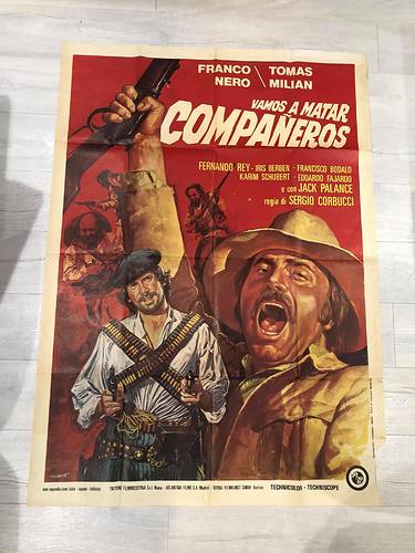 Vamos a Matar Companeros - 2 Fogli - Red poster