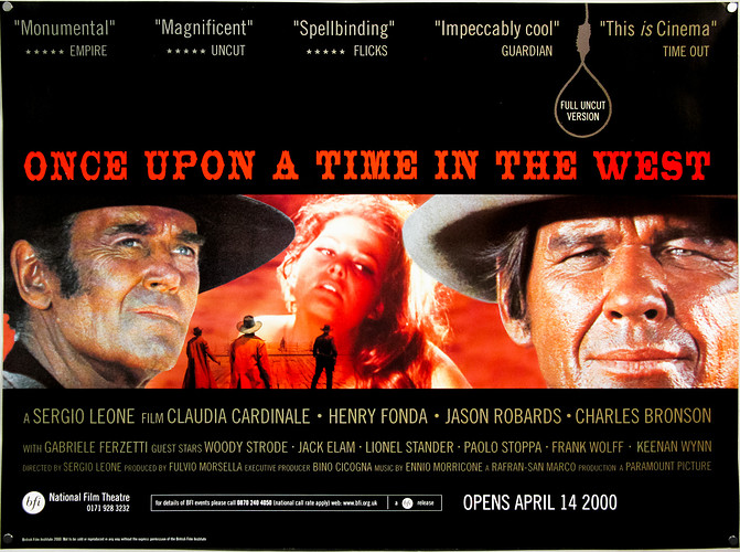 Once Upon a Time in The West - UK BFI 2000 Quad